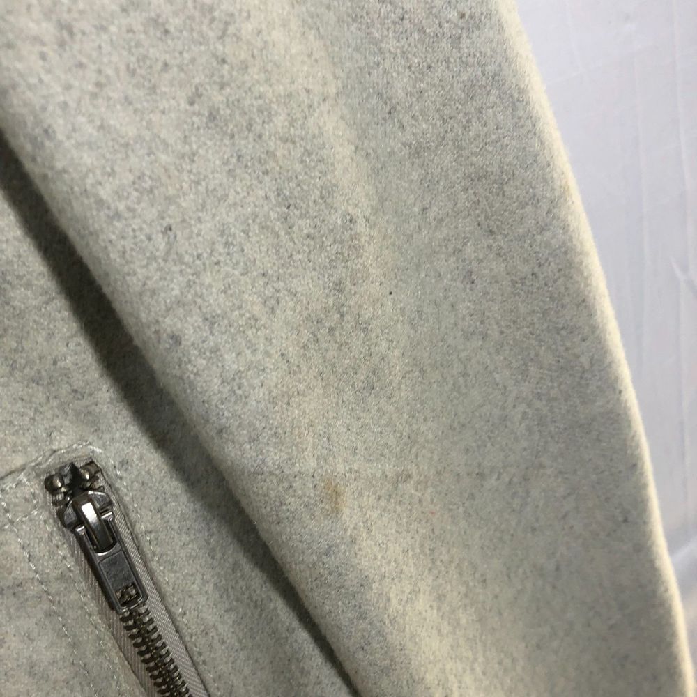 International Concepts Beige Wool Blend Full Zipped Jacket 4 Front Pockets XXL - Picture 5 of 9